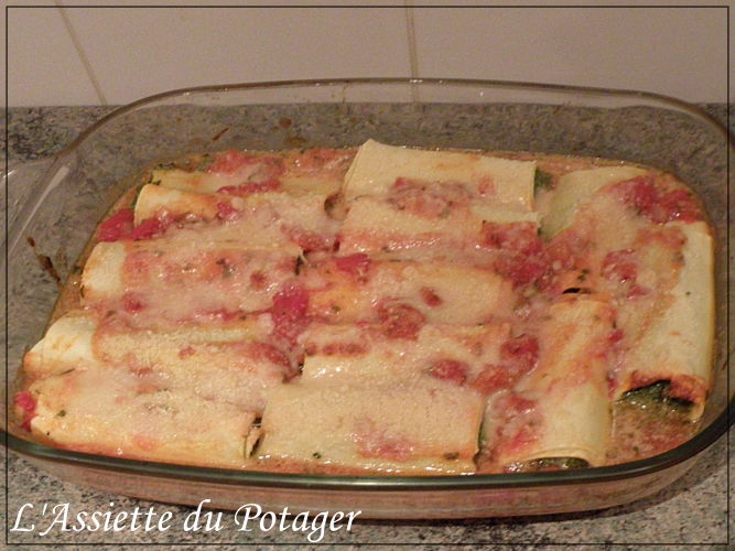 Cannelloni aux épinards et ricotta